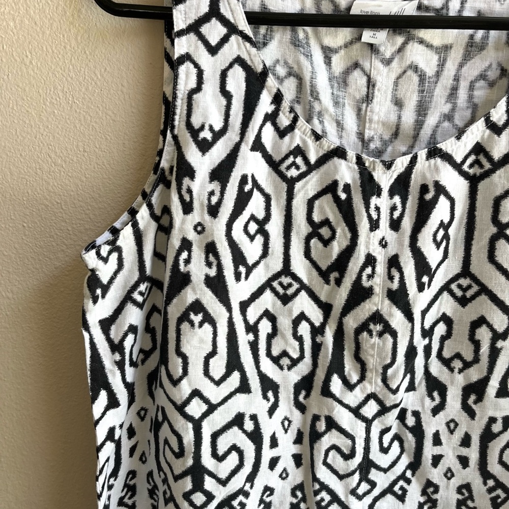 J. Jill Black and White Midi Dress - Picture 4 of 7